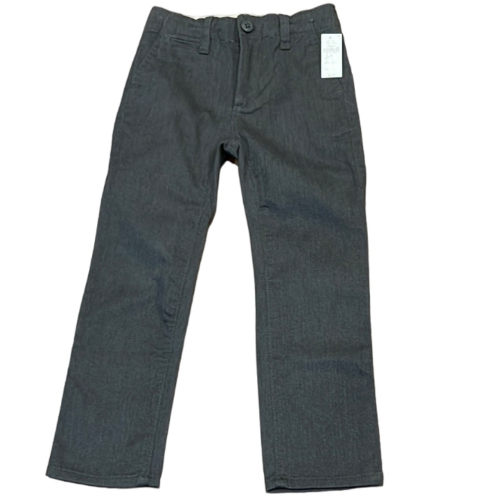 NWT GAP Kids Lived In Khaki Pants in Heather Gray Size 5.